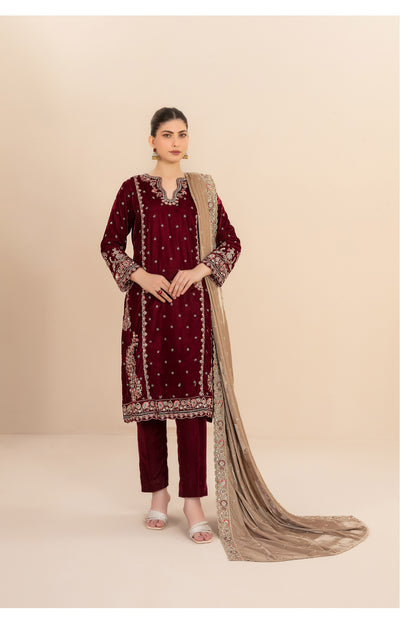 Milan By Tawkkal D-5712 | Embroidered Velvet Suit | Pak Cloth House