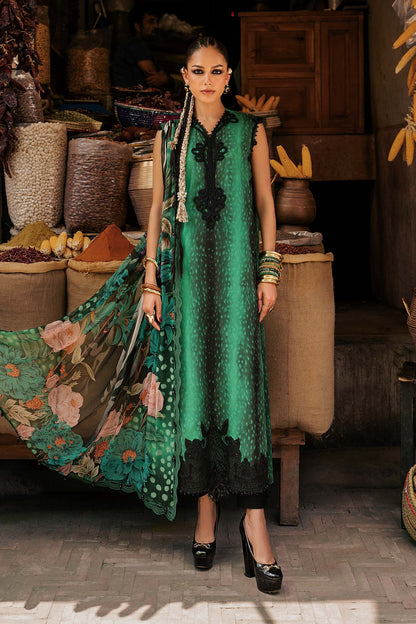 3 Piece Unstiched Embroidered Cambric Suit