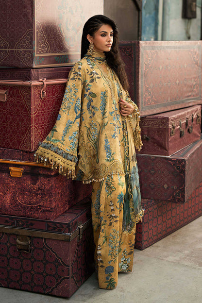 3 Piece Unstiched Embroidered Cambric Suit