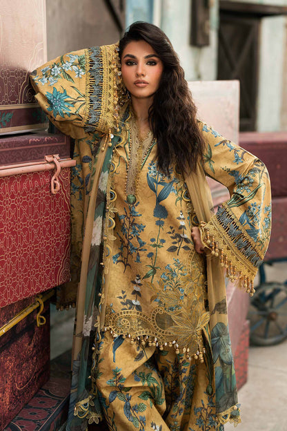 3 Piece Unstiched Embroidered Cambric Suit