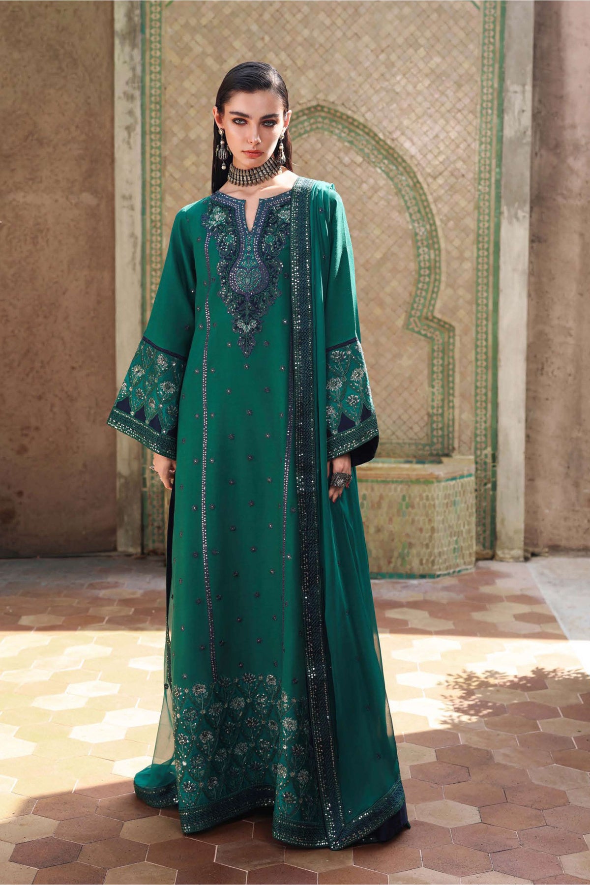 Mushq Royal Affair Silk Suit