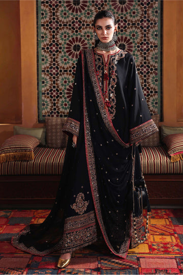 Mushq Carmine Jewel Silk Suit