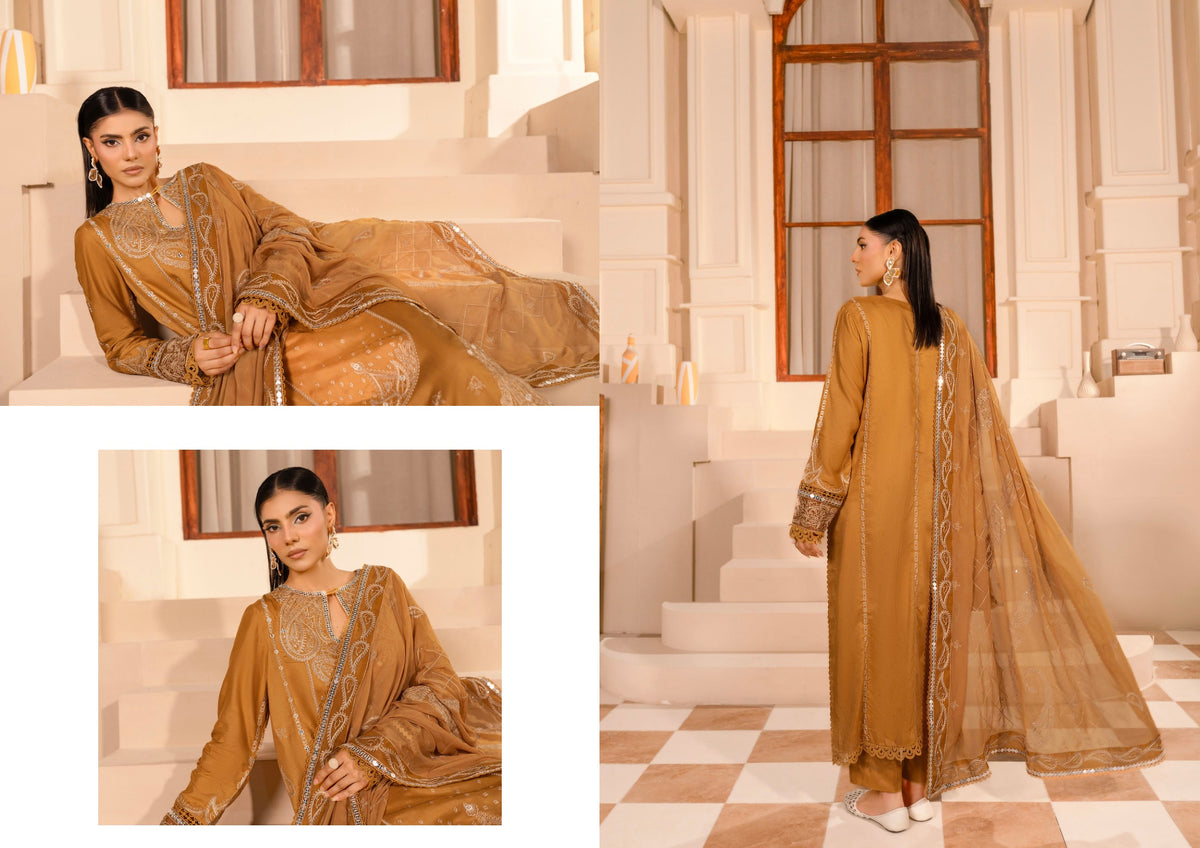 Marjjan MZV-63 Rust Unstitched Suit