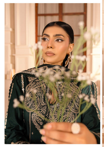 Marjjan MZV-63 Green Unstitched Suit