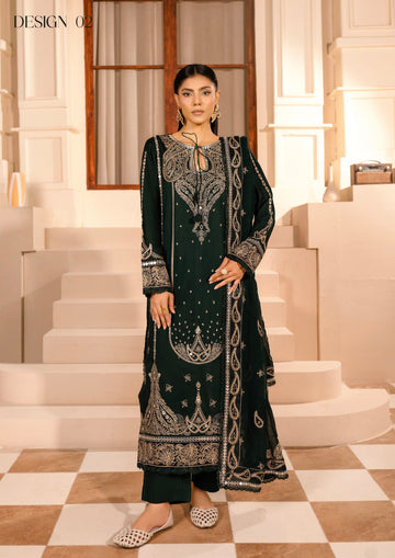 Marjjan MZV-63 Green Unstitched Suit