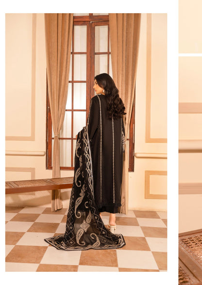 Marjjan MZV-63 Black Unstitched Suit