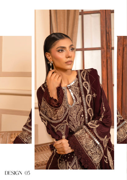 Marjjan MZV-63 Plum Unstitched Suit