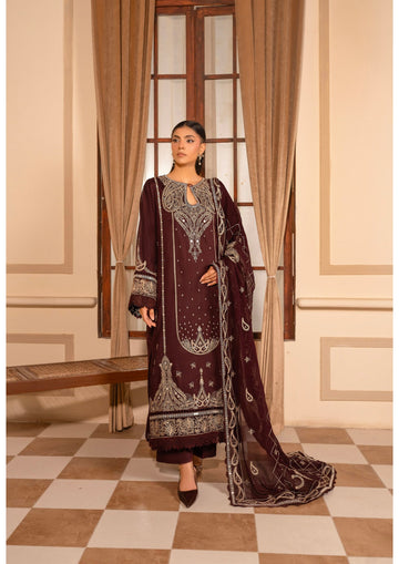 Marjjan MZV-63 Plum Unstitched Suit