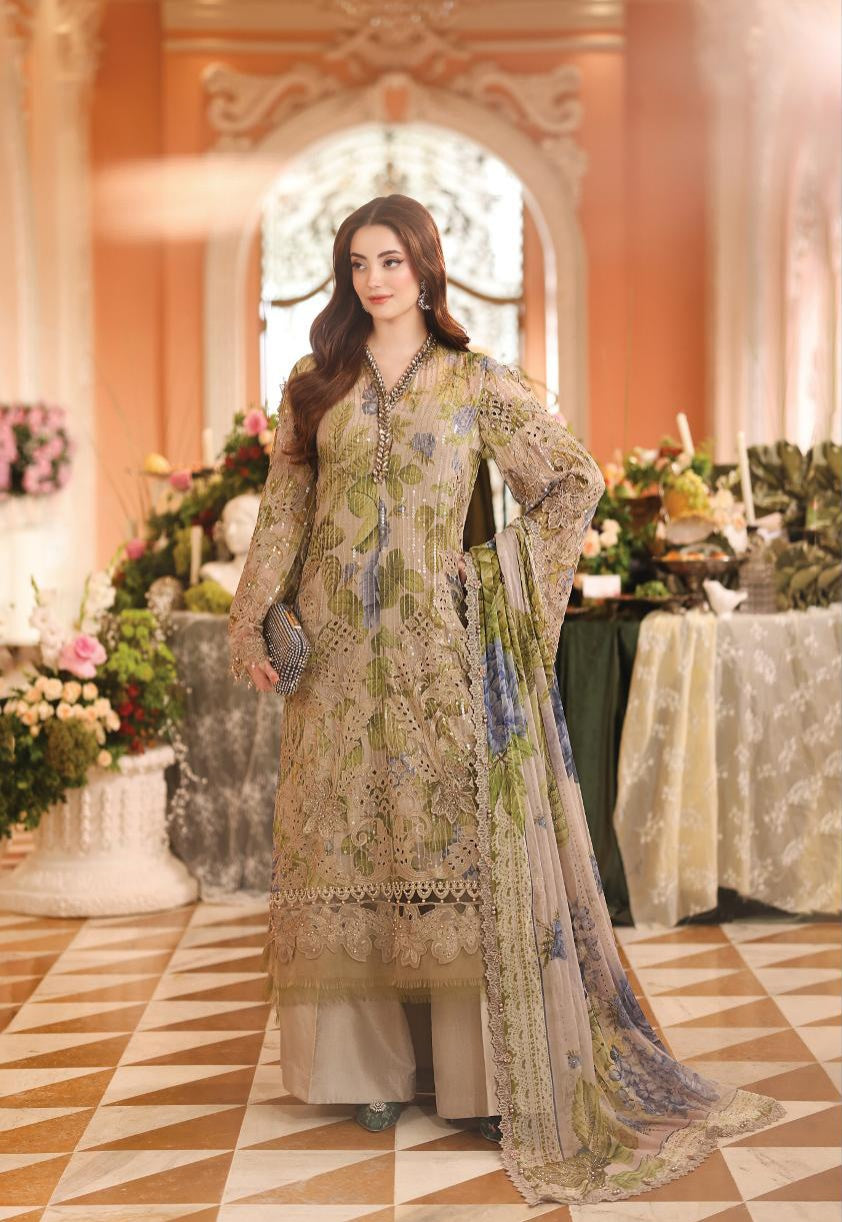 Maria.B MPC-07-03 Unstitched Chiffon Suit