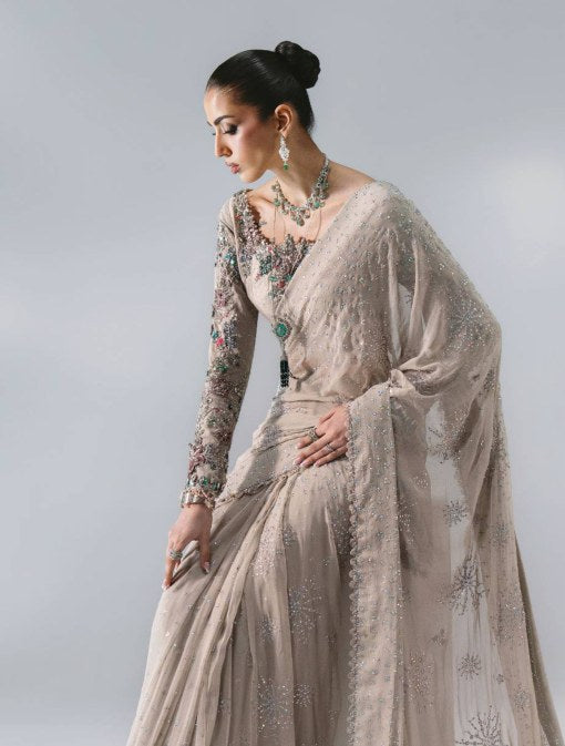 Maria B Mbroidered Wedding Edition ’26 D3 — Moon Grey