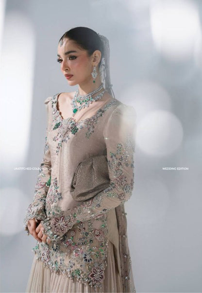 Maria B Mbroidered Wedding Edition ’26 D3 — Moon Grey