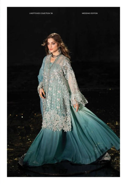 Maria B Mbroidered Wedding Edition ’26 D7 — Sea Green