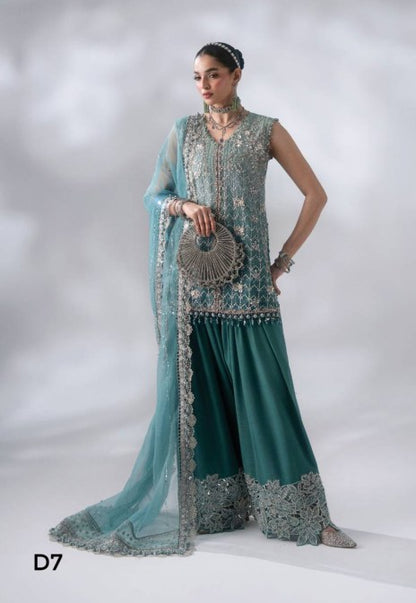 Maria B Mbroidered Wedding Edition ’26 D7 — Sea Green